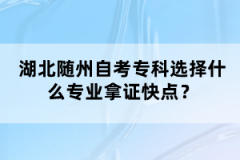 湖北隨州自考專科選擇什么專業(yè)拿證快點(diǎn)？