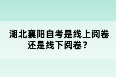 湖北襄陽自考是線上閱卷還是線下閱卷？