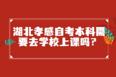 湖北孝感自考本科需要去學校上課嗎？