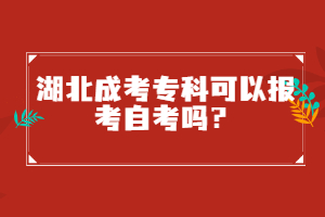 湖北成考?？瓶梢詧罂甲钥紗?？