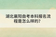 湖北襄陽自考本科報名流程是怎么樣的？