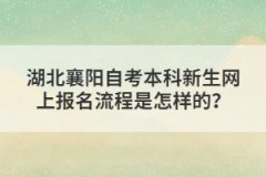 湖北襄陽自考本科新生網(wǎng)上報名流程是怎樣的？