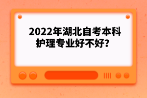 2022年湖北自考本科護(hù)理專業(yè)好不好？