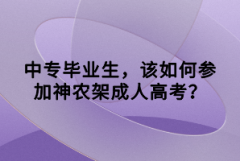 中專畢業(yè)生，該如何參加神農(nóng)架成人高考？